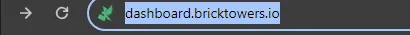 dashboard.bricktowers.io in the browser address bar