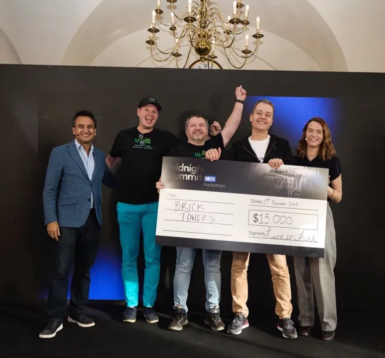 Brick Towers wins Hackathon at first Midnight Summit in London